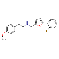 {[5-(2-fluorophenyl)furan-2-yl]methyl}[2-(4-methoxyphenyl)ethyl]amine