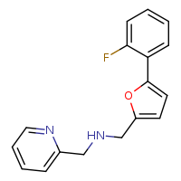 {[5-(2-fluorophenyl)furan-2-yl]methyl}(pyridin-2-ylmethyl)amine