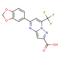5-(2H-1,3-benzodioxol-5-yl)-7-(trifluoromethyl)pyrazolo[1,5-a]pyrimidine-2-carboxylic acid