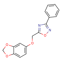 5-[(2H-1,3-benzodioxol-5-yloxy)methyl]-3-phenyl-1,2,4-oxadiazole