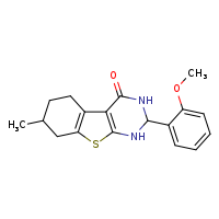 5-(2-methoxyphenyl)-11-methyl-8-thia-4,6-diazatricyclo[7.4.0.0²,?]trideca-1(9),2(7)-dien-3-one
