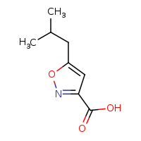 5-(2-methylpropyl)-1,2-oxazole-3-carboxylic acid