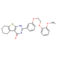 5-{3-[2-(2-methoxyphenoxy)ethoxy]phenyl}-8-thia-4,6-diazatricyclo[7.4.0.0²,?]trideca-1(9),2(7),4-trien-3-one