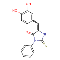 5-[(3,4-dihydroxyphenyl)methylidene]-3-phenyl-2-sulfanylideneimidazolidin-4-one