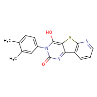 5-(3,4-dimethylphenyl)-6-hydroxy-8-thia-3,5,10-triazatricyclo[7.4.0.0²,?]trideca-1(9),2,6,10,12-pentaen-4-one