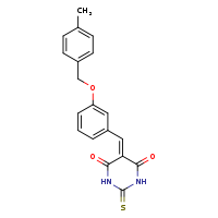 5-({3-[(4-methylphenyl)methoxy]phenyl}methylidene)-2-sulfanylidene-1,3-diazinane-4,6-dione