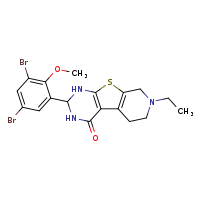 5-(3,5-dibromo-2-methoxyphenyl)-11-ethyl-8-thia-4,6,11-triazatricyclo[7.4.0.0²,?]trideca-1(9),2(7)-dien-3-one