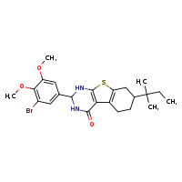 5-(3-bromo-4,5-dimethoxyphenyl)-11-(2-methylbutan-2-yl)-8-thia-4,6-diazatricyclo[7.4.0.0²,?]trideca-1(9),2(7)-dien-3-one