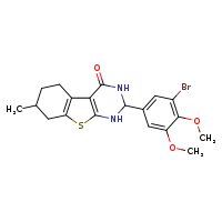 5-(3-bromo-4,5-dimethoxyphenyl)-11-methyl-8-thia-4,6-diazatricyclo[7.4.0.0²,?]trideca-1(9),2(7)-dien-3-one