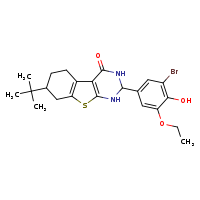 5-(3-bromo-5-ethoxy-4-hydroxyphenyl)-11-tert-butyl-8-thia-4,6-diazatricyclo[7.4.0.0²,?]trideca-1(9),2(7)-dien-3-one