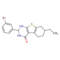 5-(3-bromophenyl)-11-ethyl-8-thia-4,6-diazatricyclo[7.4.0.0²,?]trideca-1(9),2(7)-dien-3-one