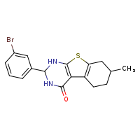 5-(3-bromophenyl)-11-methyl-8-thia-4,6-diazatricyclo[7.4.0.0²,?]trideca-1(9),2(7)-dien-3-one