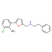 {[5-(3-chloro-2-methylphenyl)furan-2-yl]methyl}(2-phenylethyl)amine
