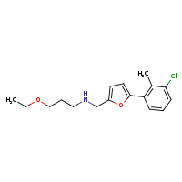 {[5-(3-chloro-2-methylphenyl)furan-2-yl]methyl}(3-ethoxypropyl)amine