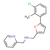 {[5-(3-chloro-2-methylphenyl)furan-2-yl]methyl}(pyridin-2-ylmethyl)amine
