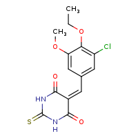 5-[(3-chloro-4-ethoxy-5-methoxyphenyl)methylidene]-2-sulfanylidene-1,3-diazinane-4,6-dione