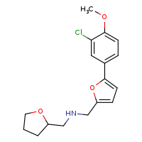 {[5-(3-chloro-4-methoxyphenyl)furan-2-yl]methyl}(oxolan-2-ylmethyl)amine