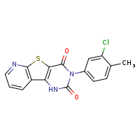 5-(3-chloro-4-methylphenyl)-8-thia-3,5,10-triazatricyclo[7.4.0.0²,?]trideca-1(9),2(7),10,12-tetraene-4,6-dione