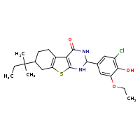 5-(3-chloro-5-ethoxy-4-hydroxyphenyl)-11-(2-methylbutan-2-yl)-8-thia-4,6-diazatricyclo[7.4.0.0²,?]trideca-1(9),2(7)-dien-3-one