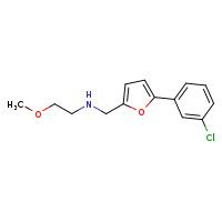 {[5-(3-chlorophenyl)furan-2-yl]methyl}(2-methoxyethyl)amine