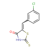 5-[(3-chlorophenyl)methylidene]-2-sulfanylidene-1,3-thiazolidin-4-one