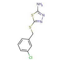 5-{[(3-chlorophenyl)methyl]sulfanyl}-1,3,4-thiadiazol-2-amine