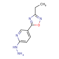 5-(3-ethyl-1,2,4-oxadiazol-5-yl)-2-hydrazinylpyridine