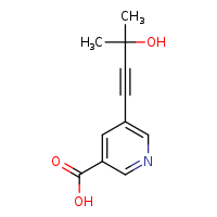 5-(3-hydroxy-3-methylbut-1-yn-1-yl)pyridine-3-carboxylic acid