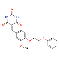 5-{[3-methoxy-4-(2-phenoxyethoxy)phenyl]methylidene}-1,3-diazinane-2,4,6-trione