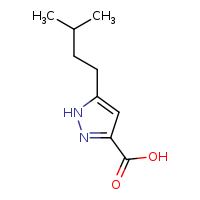 5-(3-methylbutyl)-1H-pyrazole-3-carboxylic acid