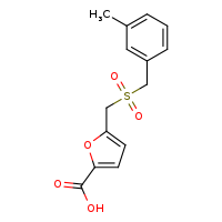 5-[(3-methylphenyl)methanesulfonylmethyl]furan-2-carboxylic acid