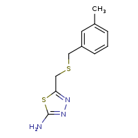 5-({[(3-methylphenyl)methyl]sulfanyl}methyl)-1,3,4-thiadiazol-2-amine