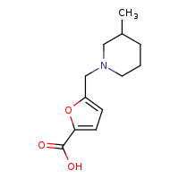 5-[(3-methylpiperidin-1-yl)methyl]furan-2-carboxylic acid