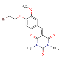 5-{[4-(2-bromoethoxy)-3-methoxyphenyl]methylidene}-1,3-dimethyl-1,3-diazinane-2,4,6-trione