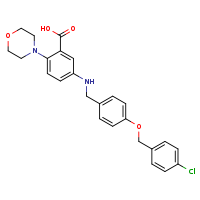 5-[({4-[(4-chlorophenyl)methoxy]phenyl}methyl)amino]-2-(morpholin-4-yl)benzoic acid