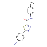 5-(4-aminophenyl)-N-(4-methylphenyl)-1,3,4-thiadiazole-2-carboxamide