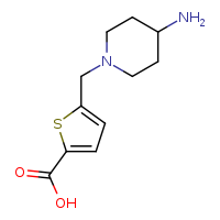 5-[(4-aminopiperidin-1-yl)methyl]thiophene-2-carboxylic acid