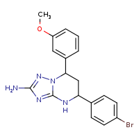 5-(4-bromophenyl)-7-(3-methoxyphenyl)-4H,5H,6H,7H-[1,2,4]triazolo[1,5-a]pyrimidin-2-amine