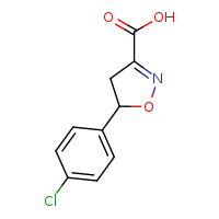 5-(4-chlorophenyl)-4,5-dihydro-1,2-oxazole-3-carboxylic acid