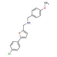 {[5-(4-chlorophenyl)furan-2-yl]methyl}[(4-methoxyphenyl)methyl]amine