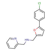 {[5-(4-chlorophenyl)furan-2-yl]methyl}(pyridin-2-ylmethyl)amine