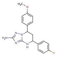 5-(4-fluorophenyl)-7-(4-methoxyphenyl)-4H,5H,6H,7H-[1,2,4]triazolo[1,5-a]pyrimidin-2-amine