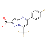 5-(4-fluorophenyl)-7-(trifluoromethyl)pyrazolo[1,5-a]pyrimidine-2-carboxylic acid