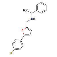 {[5-(4-fluorophenyl)furan-2-yl]methyl}(1-phenylethyl)amine