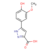 5-(4-hydroxy-3-methoxyphenyl)-1H-pyrazole-3-carboxylic acid