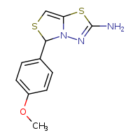 5-(4-methoxyphenyl)-5H-[1,3]thiazolo[4,3-b][1,3,4]thiadiazol-2-amine