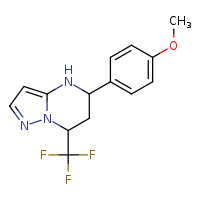 5-(4-methoxyphenyl)-7-(trifluoromethyl)-4H,5H,6H,7H-pyrazolo[1,5-a]pyrimidine