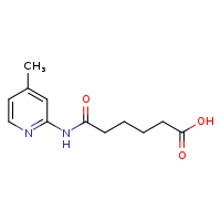 5-[(4-methylpyridin-2-yl)carbamoyl]pentanoic acid