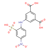 5-[(4-nitro-2-sulfophenyl)amino]benzene-1,3-dicarboxylic acid