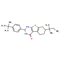 5-(4-tert-butylphenyl)-11-(2-methylbutan-2-yl)-8-thia-4,6-diazatricyclo[7.4.0.0²,?]trideca-1(9),2(7)-dien-3-one